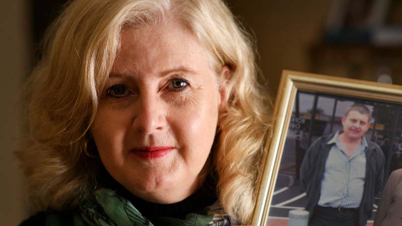 Leanne Longfellow With Picture of David Harris