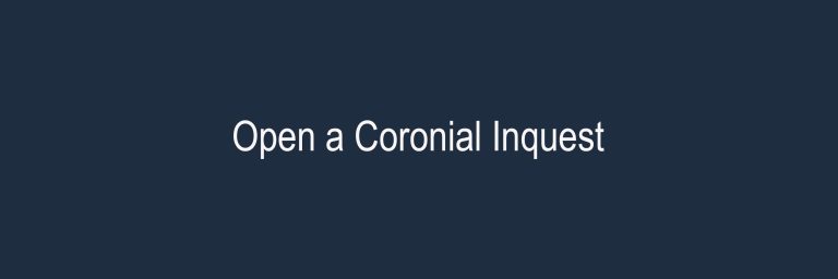 Open a Coronial Inquest into the Disappearance of Bruce Gavin Schuler